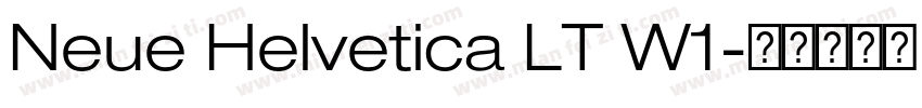Neue Helvetica LT W1字体转换